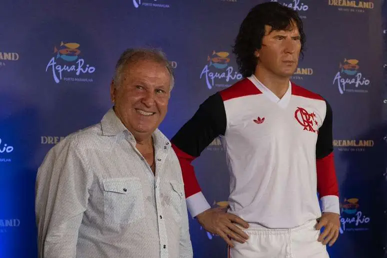 Zico eternizado no Museu de Cera do Rio de Janeiro